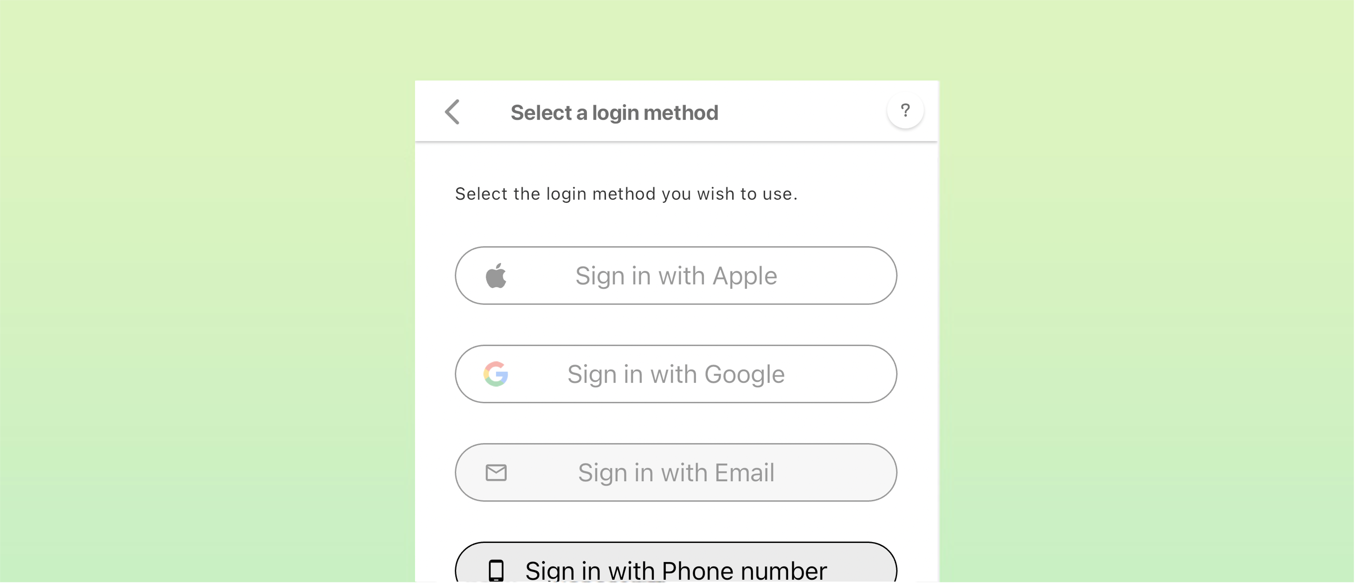 Sign in with Phone number (Android)